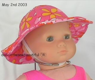 Doll Clothes Fit Bitty Baby Bathing Suit Matching Hat