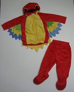 Gymboree Halloween Costume 2012 2T 3T Parrot Bird Red 2pc Set 2T 3T