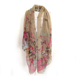 Fashion Lady Women Soft Large Butterfly Print Scarf Shawl Neck Wrap Stole Hijab