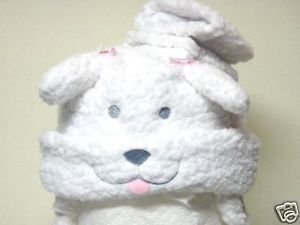 Infants Baby Lamb Sheep Boa Hat Mittens White Costume
