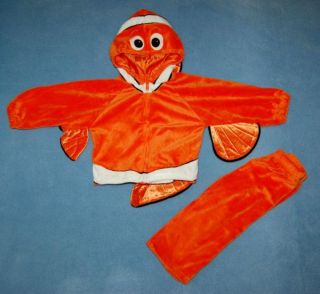 Disney Finding Nemo Orange Fish Costume Infant Baby Sz 12 18 M Months Halloween