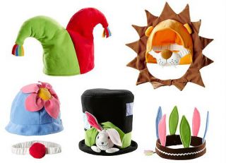 5 IKEA Klappar Dress Up Role Play Costume Hats Child Boy Girl Baby Set Lot New