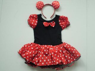 Girls Baby Kids Children Minnie Mouse Dance Tutu Dress Party Ballerina Costume