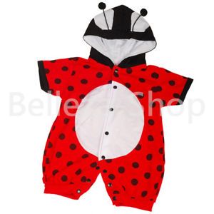 Halloween Party Ladybug Baby Costume Outfit Sz 3M 24M