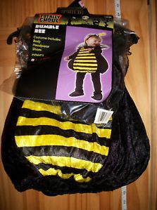 New Bumble Bee Baby Costume 12M 24M Bumblebee Halloween Infant Play Party Outfit