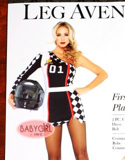 Leg Avenue Women's Adult NASCAR Race Car Driver Costume Dress Belt M L