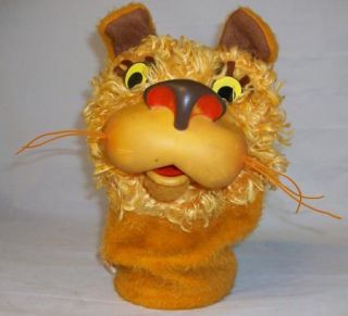 Mattel Vintage 1968 Jabber Jaws Larry The Lion Hand Puppet Plush Toy