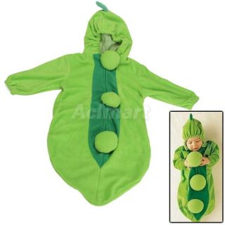Cute Baby Bean Pea Pod Sleeping Bag Costume Outfit 95cm
