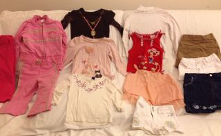 Lot Toddler Girl Clothes Baby Gap Childrens Place Disney 18mo 24mo 2T 13 Pieces
