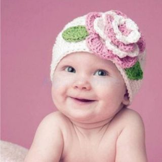 Lovely Infant Crochet Toddler Cap Cute Girls Boys Photography Baby Kids Beanie