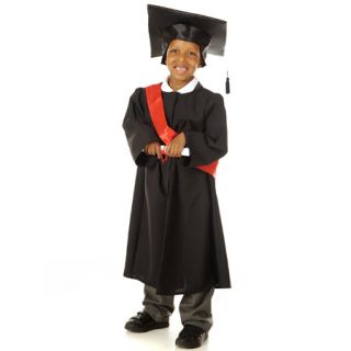 Boys Girls Kids Graduation Gown Cap Fancy Dress Costume 3 5 5 7 Years