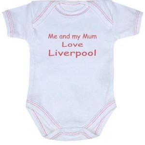 Me Mum Love Liverpool Baby Clothes Bodysuit NB 12 M