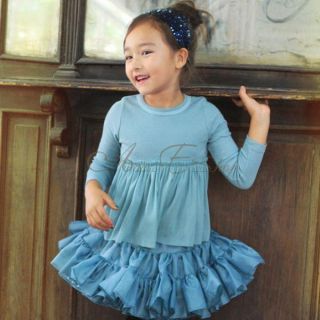 Girl Kid Christmas Birthday Party Dance Tutu Skirt Sz 2 6Y Pageant Dress Costume