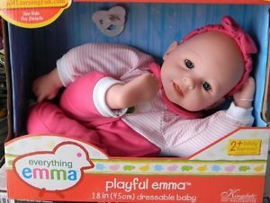 New Playful Emma 18" Dressable Baby Doll Clothes Kingstate Pink Stripe Outfit