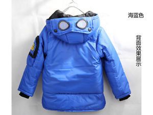 Funky Toddler Boys Goggle Warm Winter Coat Jacket Kids Clothes Outwear Age 3 7Y