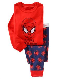 Cute Baby Toddler Girls Clothes Kids Boys' Sleepwear "Spider Man" Pajamas Set 4T