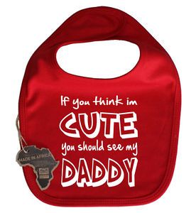 Cute Daddy Dad Cool Dribble Baby Bib Funny Boy Girl Clothes Grow Gift Cool