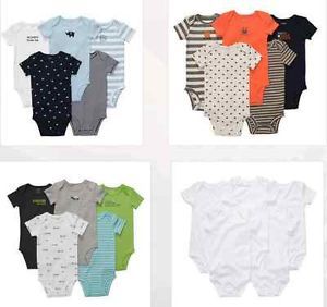 New Carters Baby Boy Clothes 5 Short Sleeve Bodysuits NB 3 6 9 12 18 24 Months