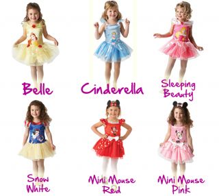 Disney Princess Ballerina Girls Fancy Dress Costume Infant Toddler Small 1 4yrs