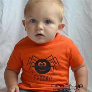 Spider Halloween Shirt Costume Baby Newborn Onesie Kid Boy Girl Adult Spooky