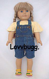 Denim Shorts Overalls Clothes for 18" American Girl and 15" Baby Doll Selection