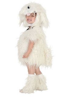 Toddler Shaggy White Dog Infant Halloween Costume
