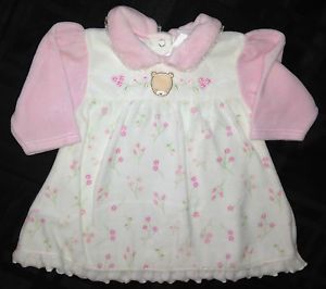 Baby Girl Clothes Rene Rofe Super Soft Pink Flower Baby Girl Dress 0 3 Months