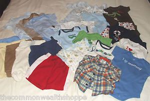 23 Pieces Newborn Baby Boy Clothes Brand Names Clean Smoke Free Great Condition