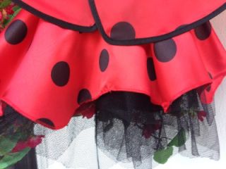 Toddler Girls Halloween Costume Little Ladybug 2T Dress Fairy Wings 24 Months
