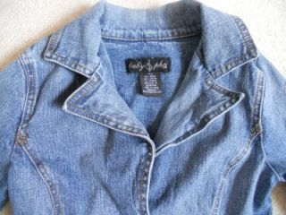 Baby Phat Girls Denim Jean Jacket Long Sleeve Small Blue S