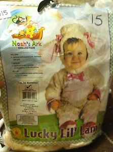 New Noah's Ark Lucky L'IL Lamb Infant Toddler Halloween Costume 12 to 18 Mos
