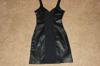Wilson Women Black Leather Pencil Formal Evening Dress Outfit PC Set Clothes S