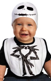 Infant Baby Jack Skellington Costume Hat Bib 0 6 Months