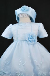 Baby Toddler Girls Birthday Wedding Party Formal Easter Dress Sz 0 36 M Blue