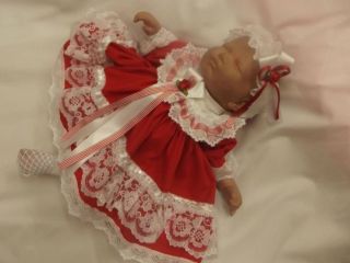 Dream 3 6 Months Baby Girls Red Sequins Dress Headband 26 28" Reborn Dolls