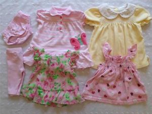 Baby Girl Clothes Lot Dresses Leggings and Bloomers 0 3 Months Cute