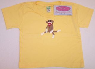 Sock Monkey Red Bow New Toddler Baby Infant T Shirt
