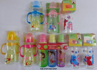 Infant Boys Girls Baby Bottle Sesame Street Winnie The Pooh Dora The Explorer