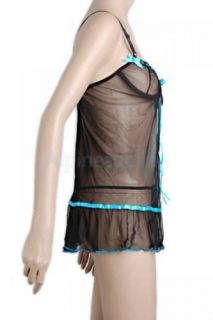 Sexy Black Dancer Costume Miniskirt Lingerie w G String 35 Cotton