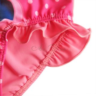Girl Baby Polka Dots Minnie Mouse Swimsuit Swimwear Swimming Costume Sz 3T