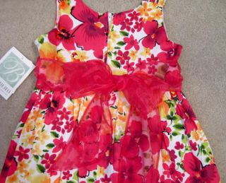 New Girls Spring Summer Dress Sundress 6X Bonnie Jean Pink Floral $65 00