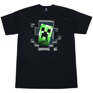Minecraft Creeper Inside Youth Kids T Shirt