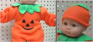 Doll Clothes Fits Bitty Baby Pumpkin Costume Halloween