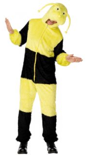 Adult Party Bumble Bee Jumpsuit Halloween Costume One Size