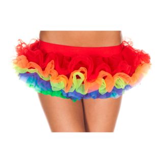 Womens Sexy Rainbow Skirt Costume Accessory