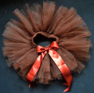 Brown Party Costume Ballet Kids Dancing Girl Toddler Child Baby Tutu Skirt