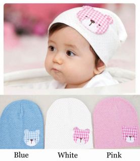 Cute Cotton Infant Baby Hat Bear Head Beanies Girls Boys Hat Newborn Cap Cloth