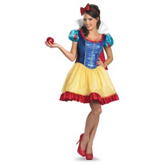 Disney Deluxe Sexy Snow White Costume Dress Adult New