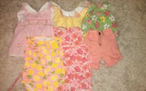 Baby Girl Clothing Outfits 6 9 mos Floral Onies Shorts Dresses