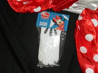 Disney Minnie Mouse Dress Costume Gloves 8 10 12 L